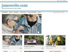 Tablet Screenshot of janeswrite.com